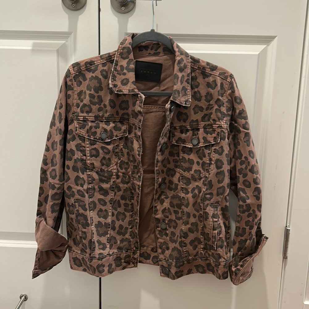 Blank NYC- Cheetah Print Denim Jacket
